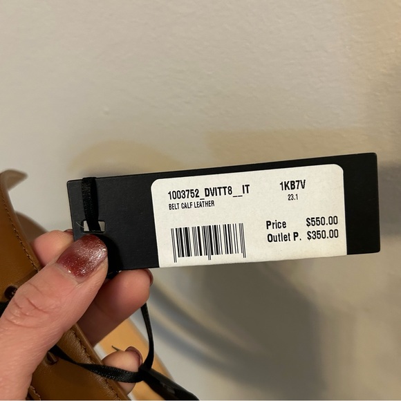 Versace Brown Leather Belt with Gold Medusa Buckle - Picture 5 of 8